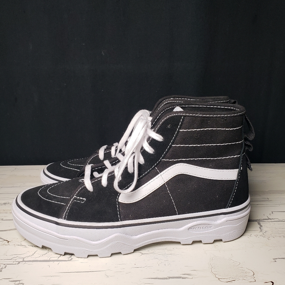 Vans 'Sentry' Sk8-Hi WC High-Top Sneaker in Black & White - Men's 8.5/Women's 10